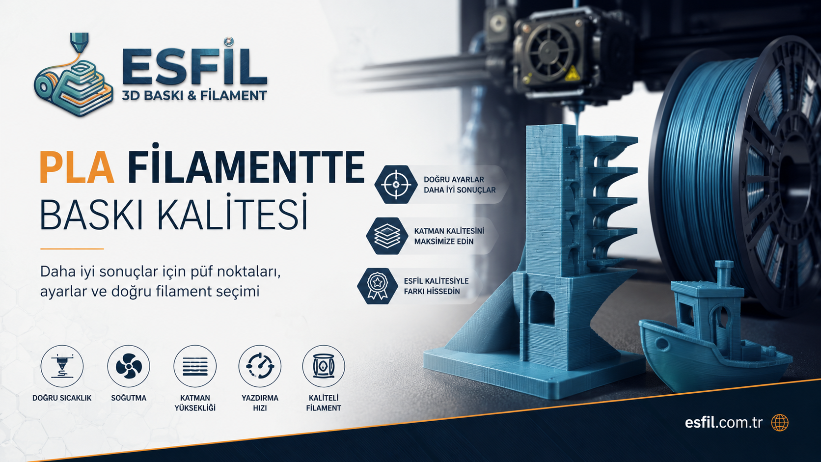 PLA Filament ile Mükemmel 3D Baskı Kalitesine Ulaşmanın Sırları